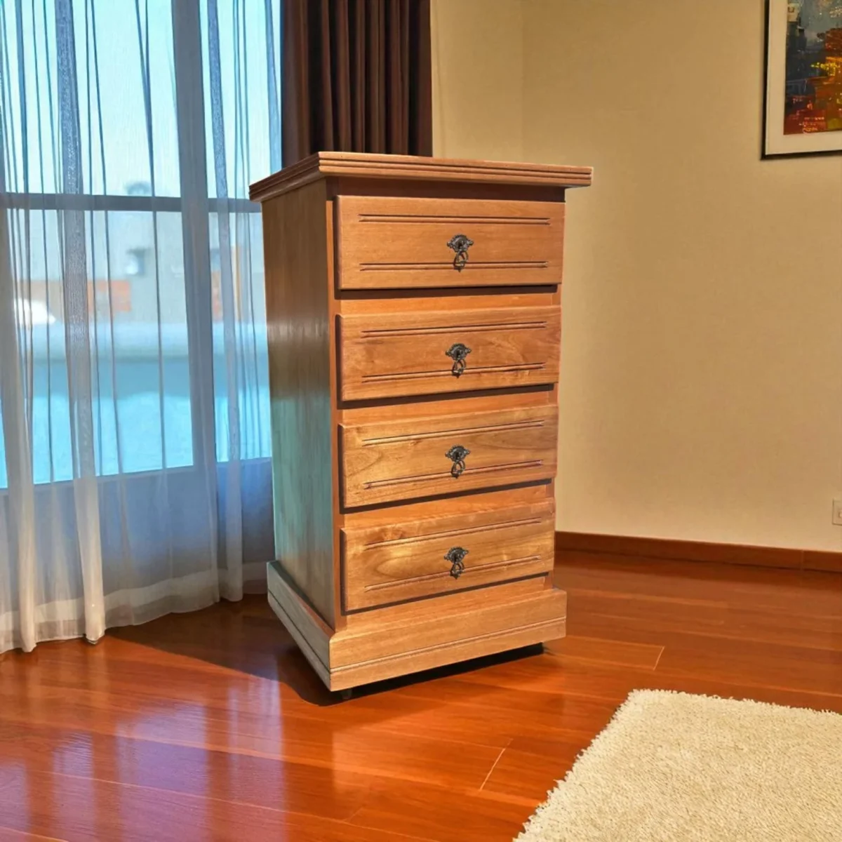 Cómoda 4 Cajones Madera Eucalipto - Imagen 3